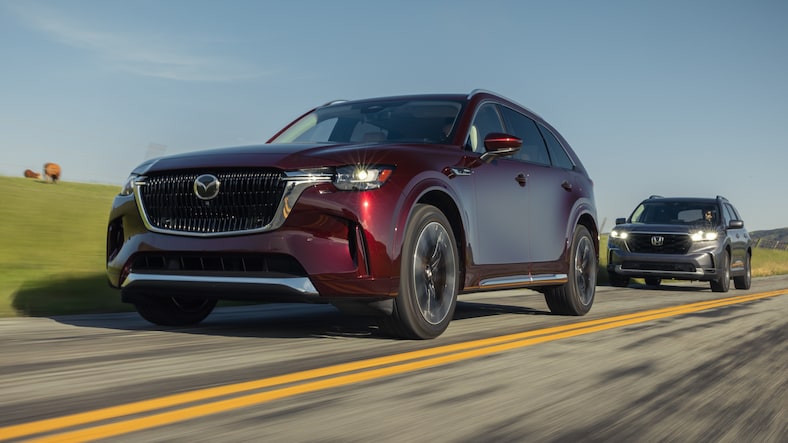 2023 Honda Pilot vs. 2024 Mazda CX-90: Head vs. Heart in This 3-Row Battle